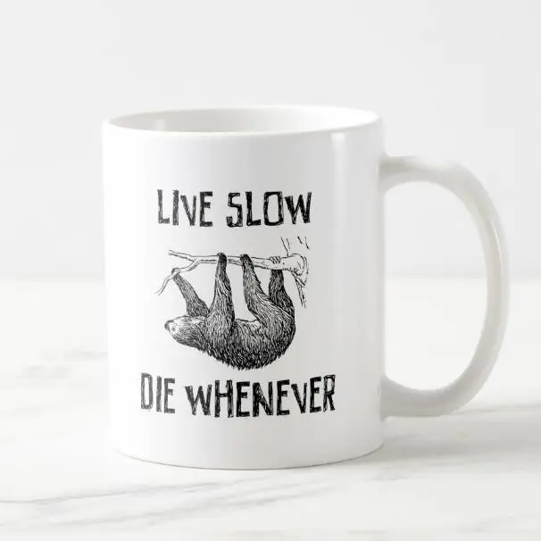 Новые забавные ленивые кофейные кружки новинка живая медленная высечка когда