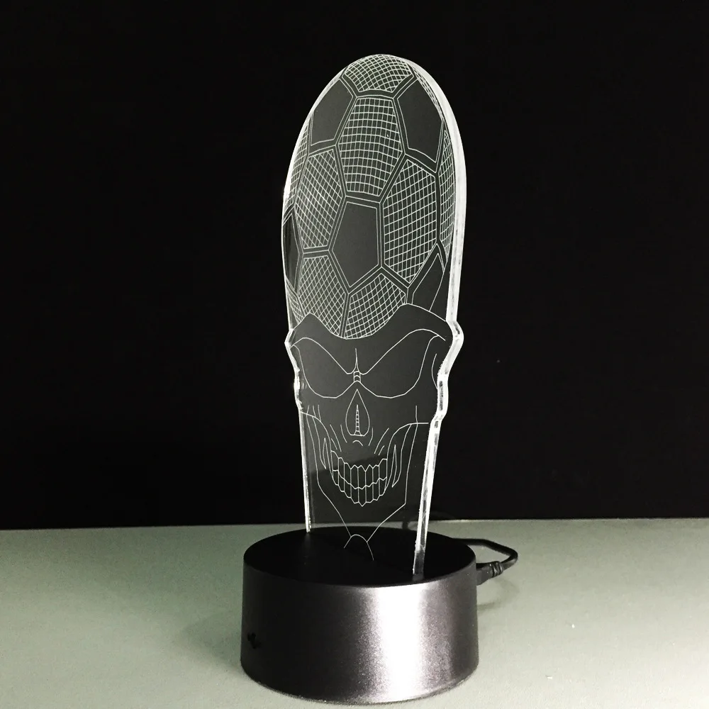 7 цветов 3D лампа иллюзии Дортмунд Футбол красочные ночные светильники reus