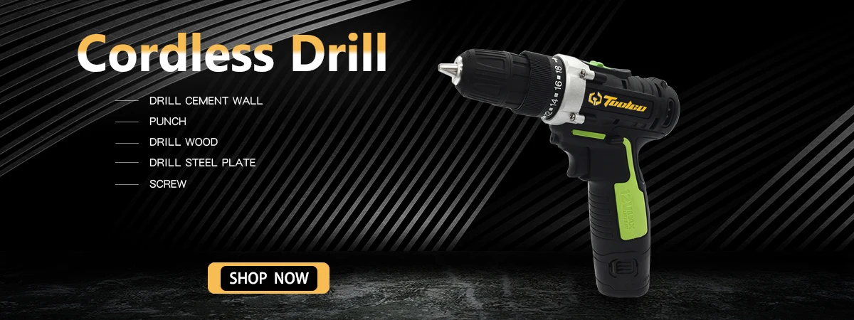 Toolgo 20 V электрическая беспроводная ударная дрель литиевая батарея DIY электродрайвер с переменной скоростью электрическая отвертка с светодиодный подсветкой