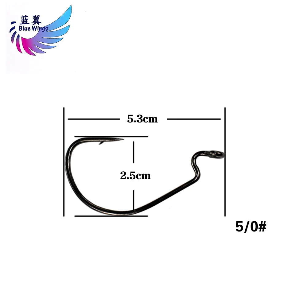 

50pcs Carbon Steel Fishing Hook Bass Big Crank Hook Jigging Lead Head Barbed Crank Hook for Soft Bait Lure Fishing Pesca