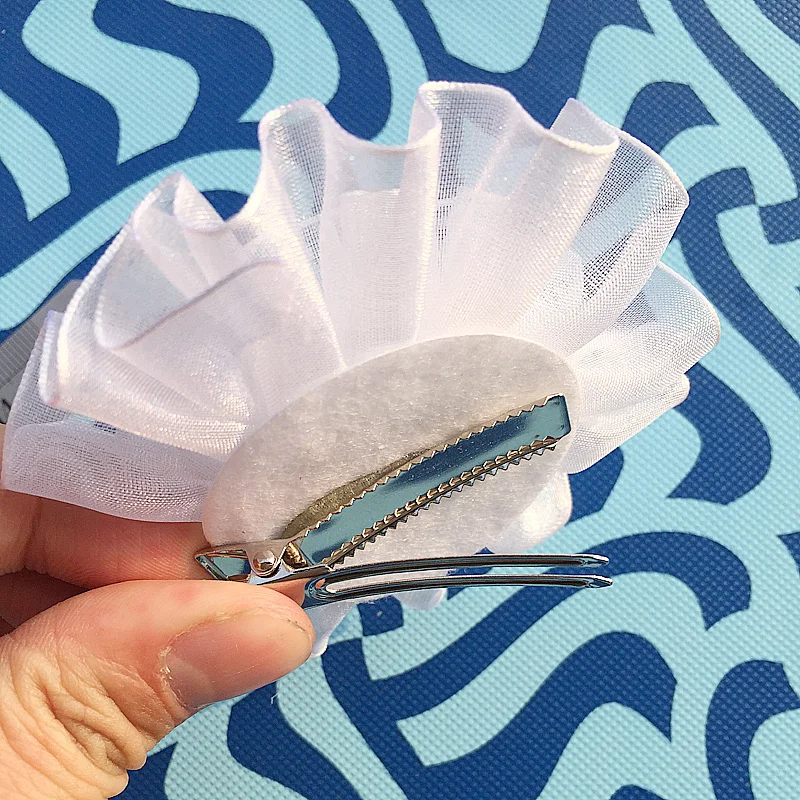 2 шт. новые модные заколки для волос девочек Женский Детский большой белый бант с