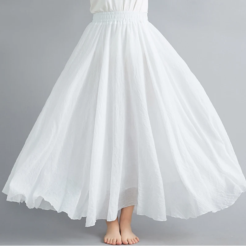 CINESSD Женская плиссированная юбка высокая талия эластичная свободная для офиса Винтаж вечерние качающаяся