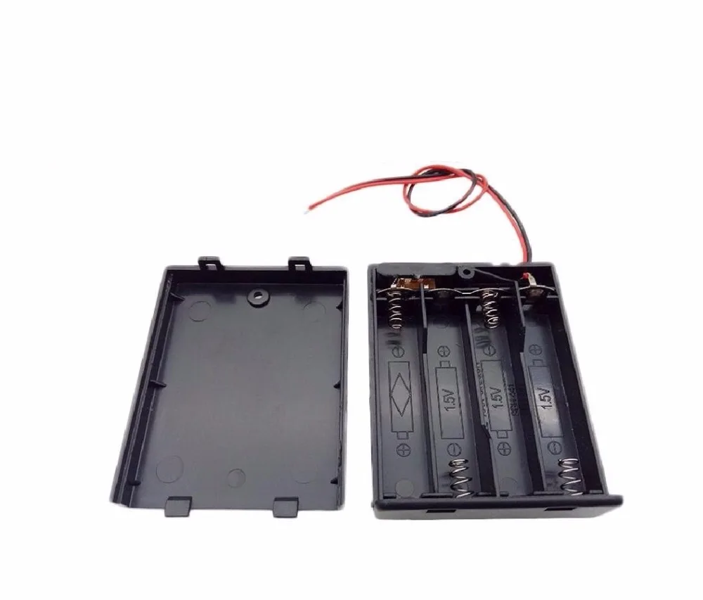 4x1 5 V AAA 6V чехол для аккумулятора с переключателем проводных выводов 500 шт./лот| |