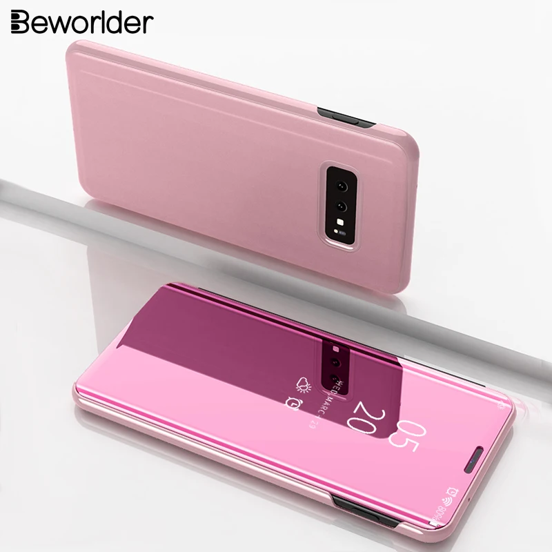 Чехол beworld для samsung Galaxy S10e чехол S10 e искусственная кожа и пластик зеркальный