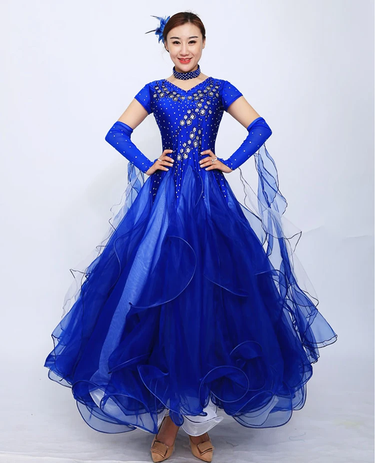Бальные платья для конкурса бальных танцев с кисточками стандартные Одежда