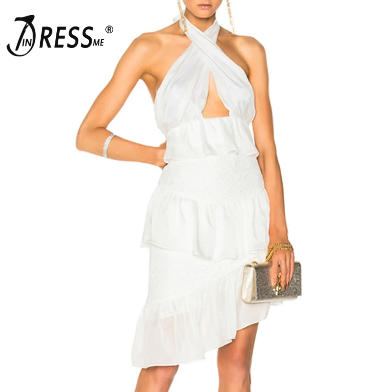 INDRESSME 2019 новое горячее сексуальное женское кружевное платье элегантное