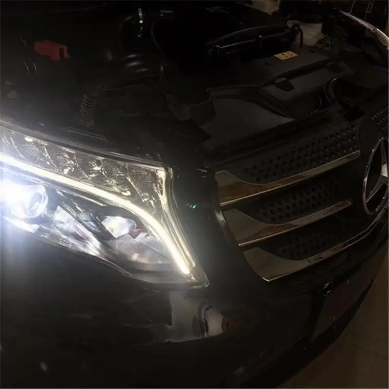 Дневные Automovil автостайлинг Drl светодиодные ходовые Cob фары Задние Автомобильные в