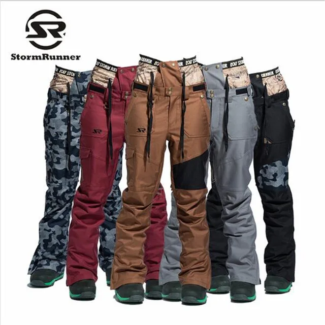 StormRunner зимние новые стильные мужские зимние штаны, лыжные брюки, мужские водонепроницаемые сноубордические брюки, дышащие тепловые уличные зимние штаны