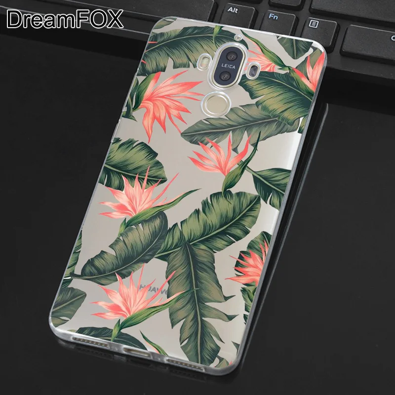 DREAMFOX L008 с красивыми цветами Мягкий ТПУ силиконовый чехол-накладка для huawei