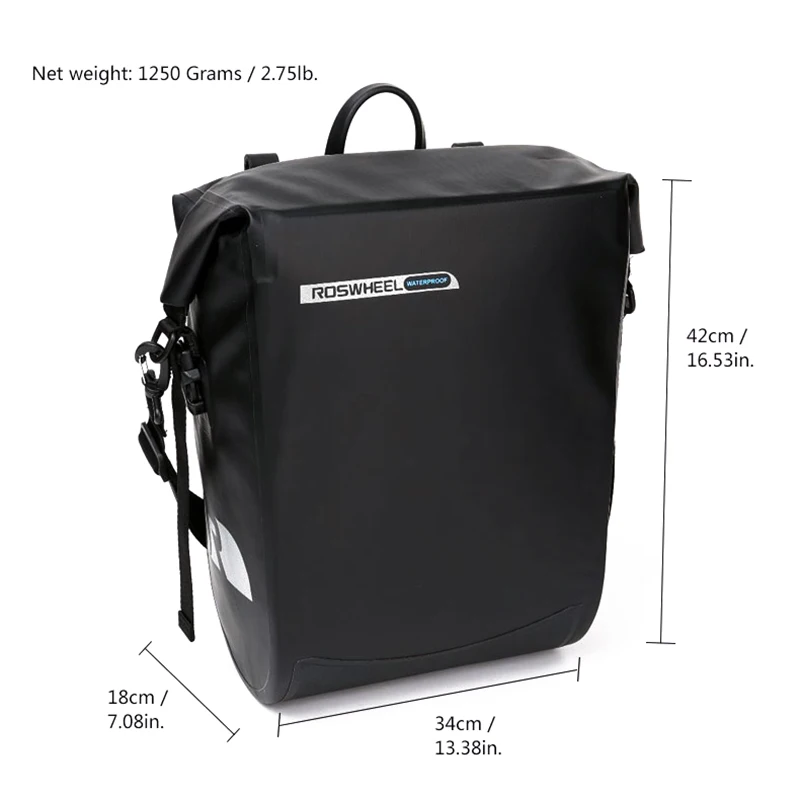 HLBY ROSWHEEL велосипедный водонепроницаемый задний багажник спортивная сумка для