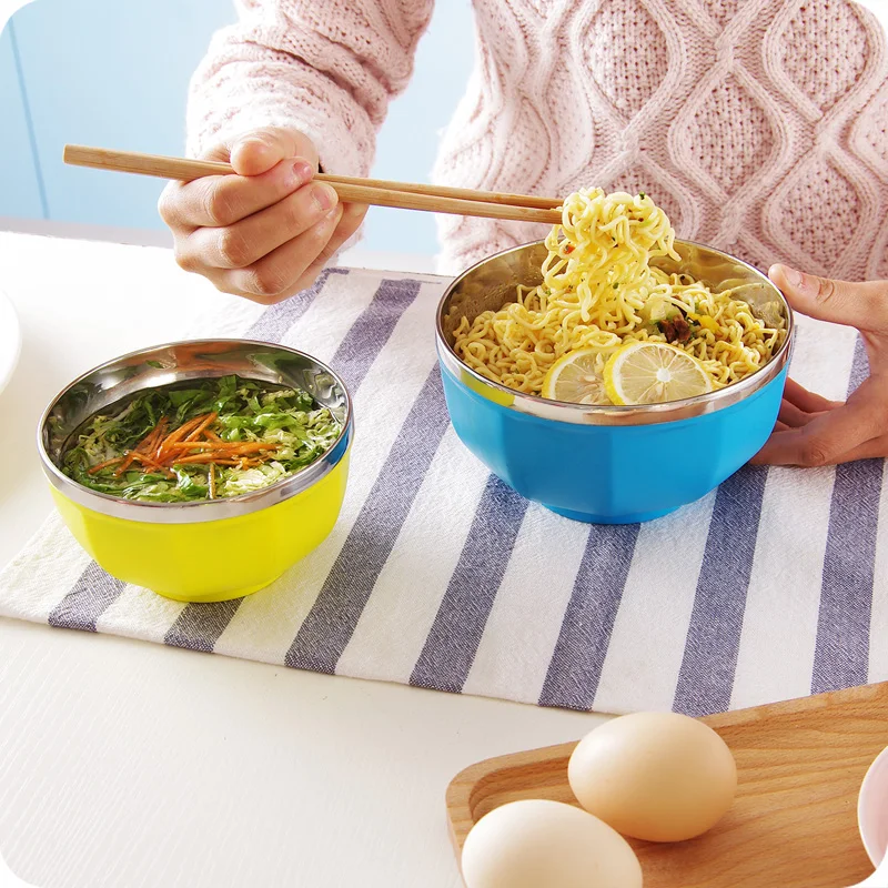 1 шт. миска для лапши быстрого приготовления из нержавеющей стали|noodle bowl|instant noodle