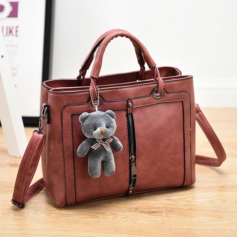 Fondhere Большая вместительная женская сумка из искусственной кожи женские сумки