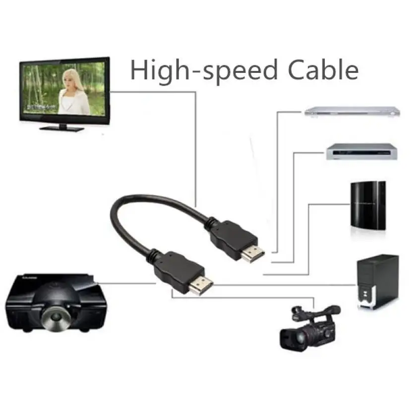 HIPERDEAL 20 см HDMI 1 4 HDTV кабель позолоченный 28 AWG Cat 2/CL2/FT4 к Прямая поставка # M |