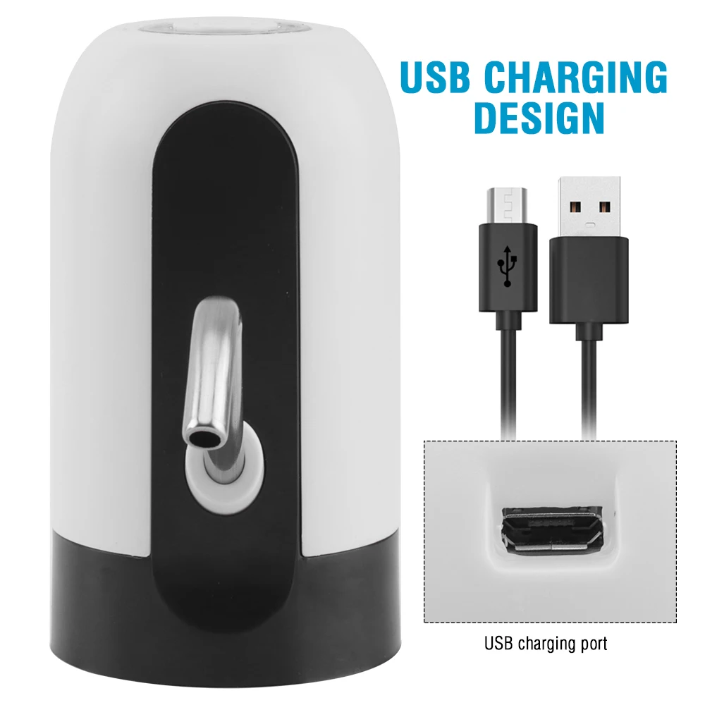 Электрический насос для питьевой воды USB Перезаряжаемый диспенсер для питьевой воды креативный насос для бутылки воды посуда для напитков кухонный инструмент
