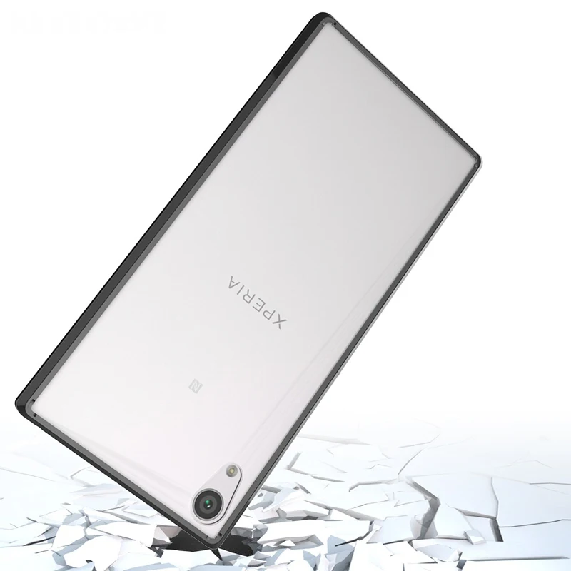 Жесткий чехол для Sony Xperia XA1 Ультра Прозрачный ударопрочный бампер силиконовый