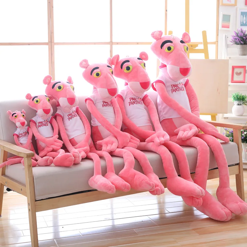 Горячая Распродажа розовая плюшевая леопардовая игрушка озорная длинная ножная