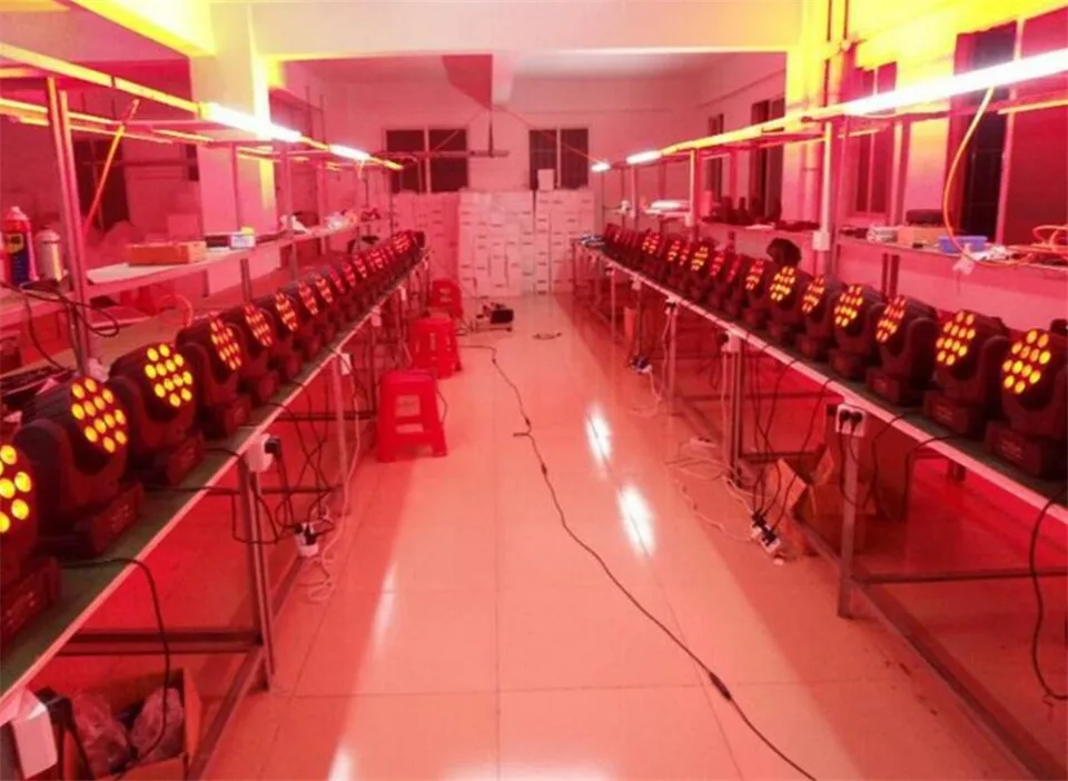 6 pz/Лот 12x12 W Con светильник чехол 150 LED Fascio движущийся головной свет dj оборудование