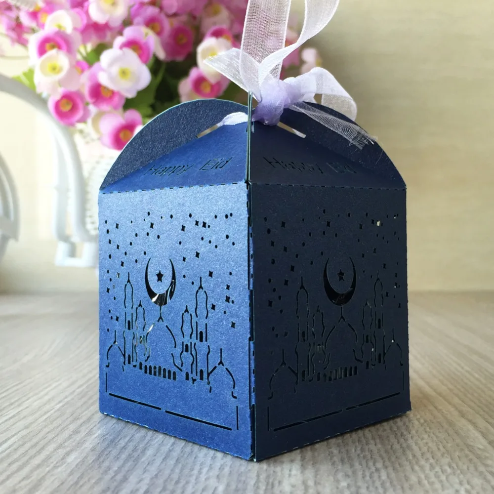 100 шт. бумажная коробка для конфет happy eid Mubarak | Дом и сад