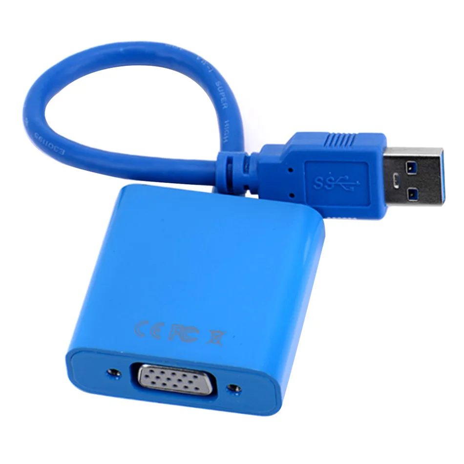 USB в VGA 3 0 адаптер Папа мама кабель 1080P дисплей монитор конвертер внешняя карта