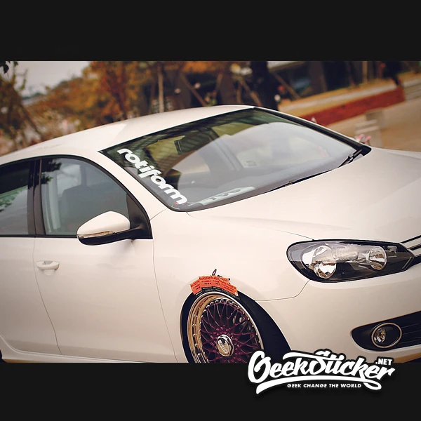 57*17,9 см Rotiform спереди окна Hellaflush светоотражающий виниловый Передняя наклейка внешние наклейки для гольфа Поло GTI ЖУК MK3 MK4 JETTA
