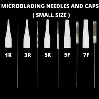 50pcs microblading tattoo needle tips permanent makeup plastic tattoo caps matched 1r 3r 5r 5f7f tattoo machine needles