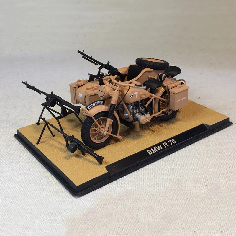 1:24 B M W R75 Вторая мировая война немские африканские корпуса трехколесный мотоцикл
