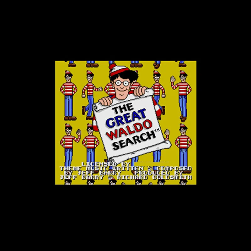 Great Waldo поиск NTSC версии 16 бит 46 пин большая серая игровая карта для игроков в США |
