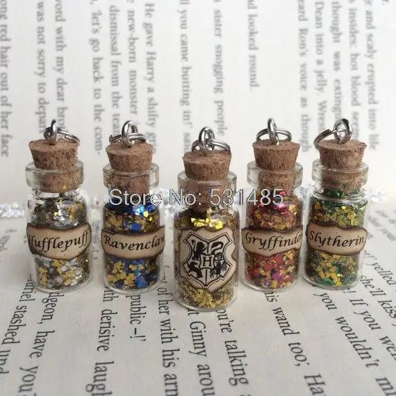 12 шт./лот ожерелье с кулоном в виде бутылки Хогвартс вдохновленный HP | Украшения и