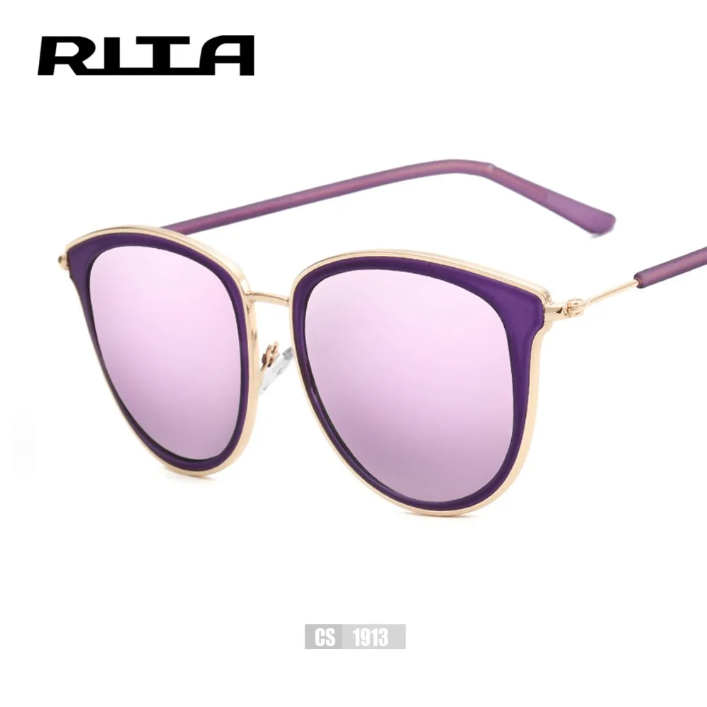 2017 рита металлический каркас cat eye женщины солнцезащитные очки женские