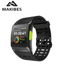 Makibes BR1 Smartwatch Поддержка Strava ips Цвет сенсорный gps IP67