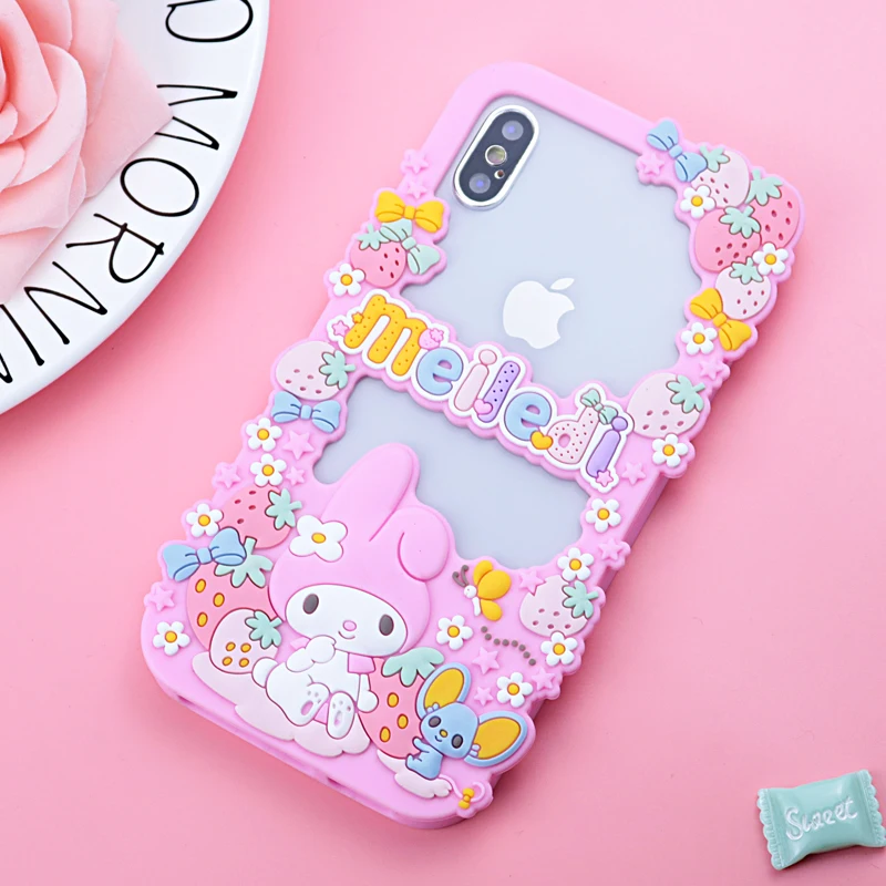Мягкий силиконовый чехол для телефона с милым кроликом для iPhone 7, 8 Plus, 6, 6s plus, защитный чехол, чехол s для iPhone x, защита границы
