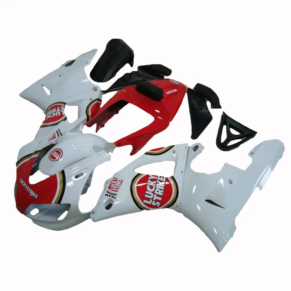 Красный Белый ABS обтекатель комплект для YAMAHA YZF R1 Обтекатели 1998 1999 98 99 набор 7