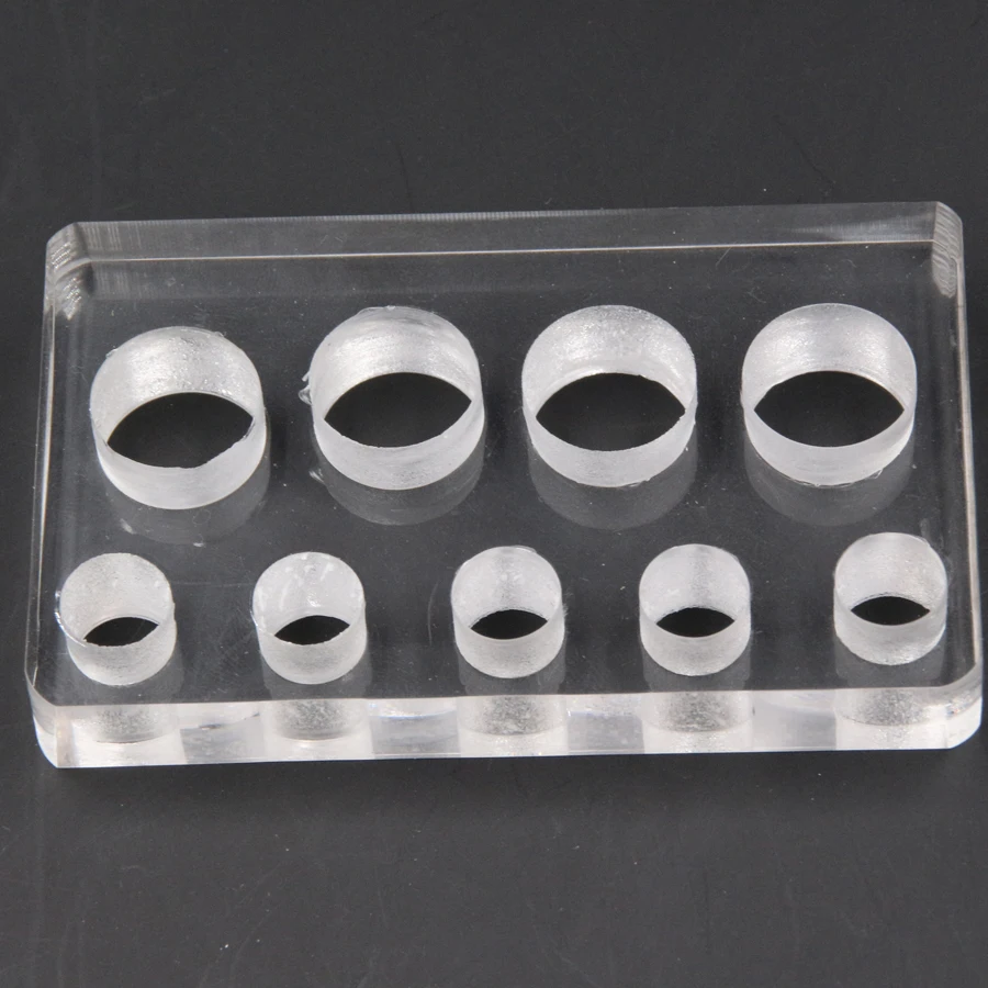 2 шт. прозрачный акриловый маленький держатель для тату 9 отверстий аксессуары