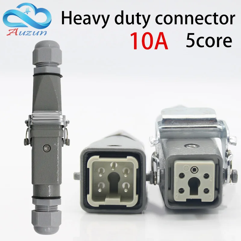 

Сверхмощный разъем 5 (4 + 1) 10A 250V HA-005-4 подключен к винту с горячим бегуном