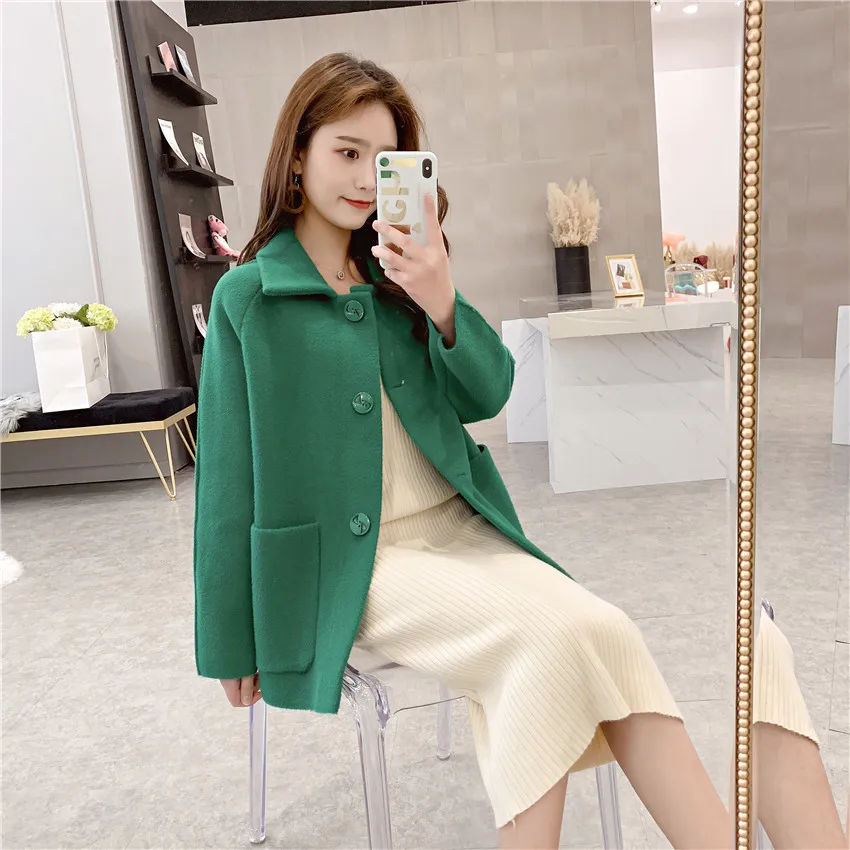 2019 Korean Coat Women Spring Autumn Knitted Sweater Plus Size Cardigan Winter Jacket Loose Big Yards Sweaters |