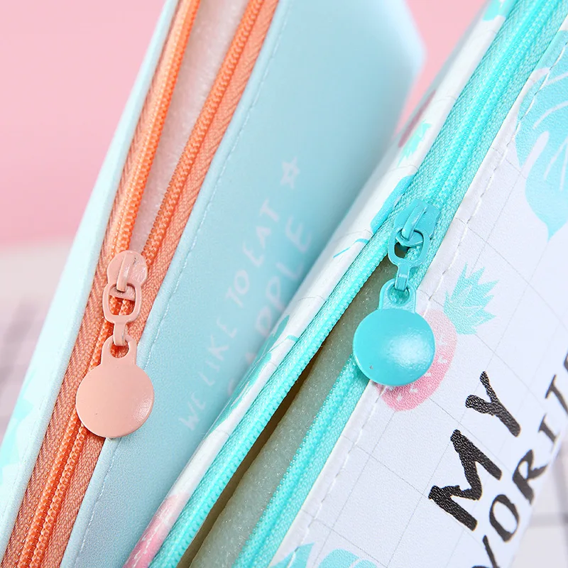 Креативный фруктовый ананас кавайный чехол для карандаша школьные