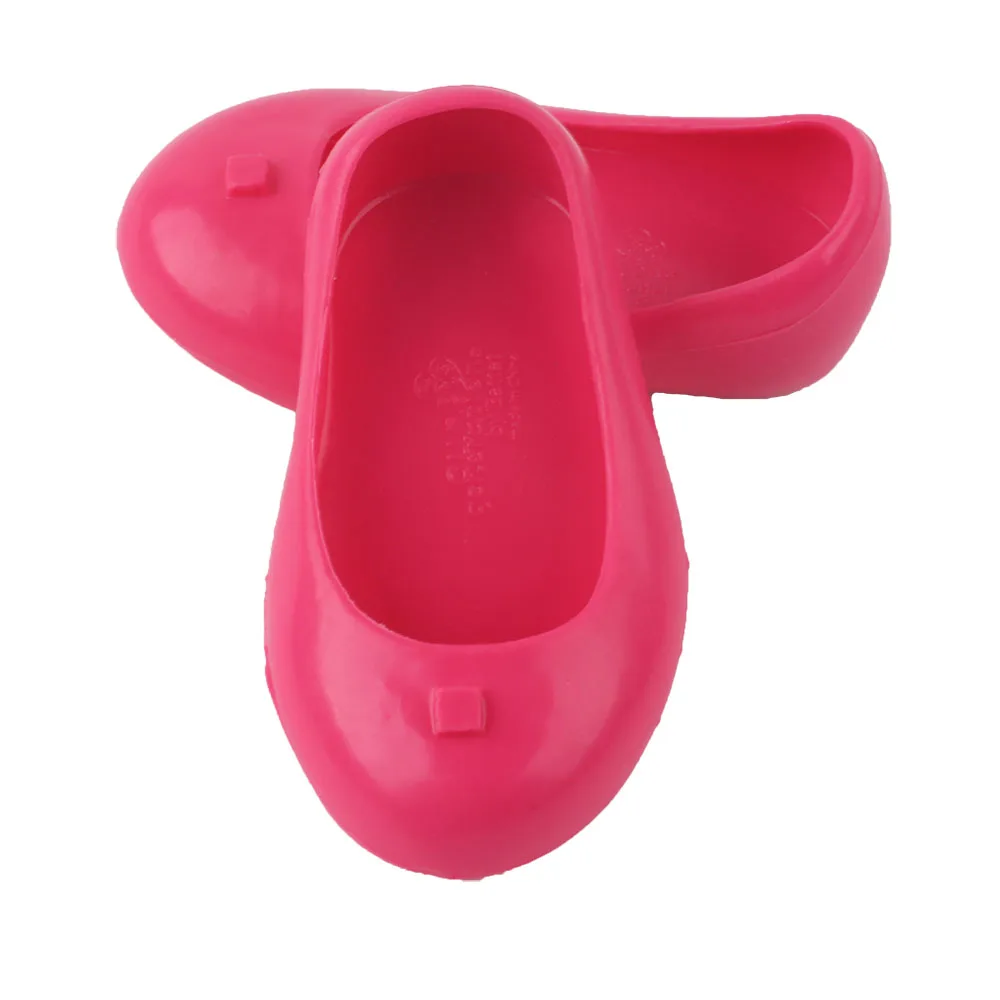 Кукольная обувь розовая Красная резиновая кукольная для 18 &quotдюймовая