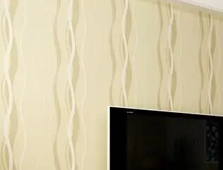 Нетканые обои рулон современный простой стиль поверхности полосатый нетканый 3D