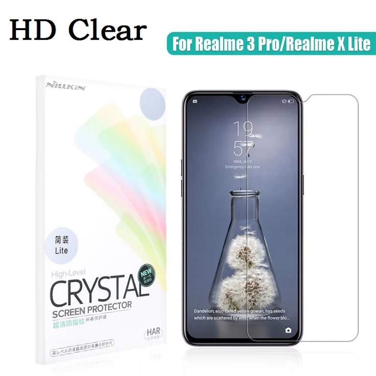 HD Clear film NILLKIN Realme 3 Pro Защитная пленка для экрана HD супер прозрачная защитная Матовая Антибликовая пленка для экрана Realme X Lite 6,3'' - Цвет: HD Clear film