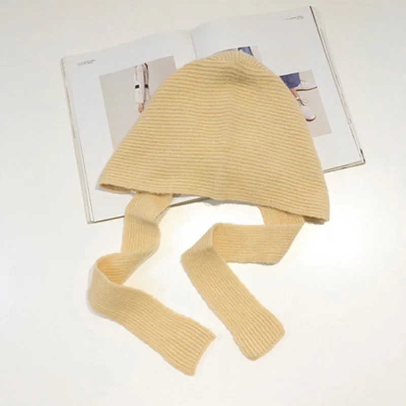 Вязаная шапка осенняя и зимняя модная многофункциональная качественная вязаная