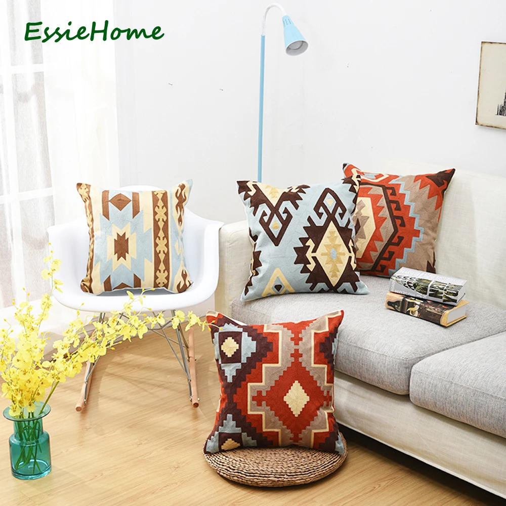 Подушка ESSIE HOME с полностью вышитой цепочкой 18 дюймов подушка высокого качества