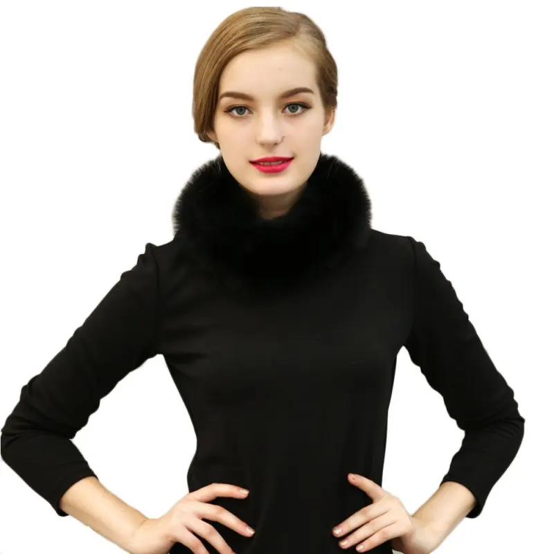 Женская Осенняя накидка круги женский воротник из искусственного лисьего меха