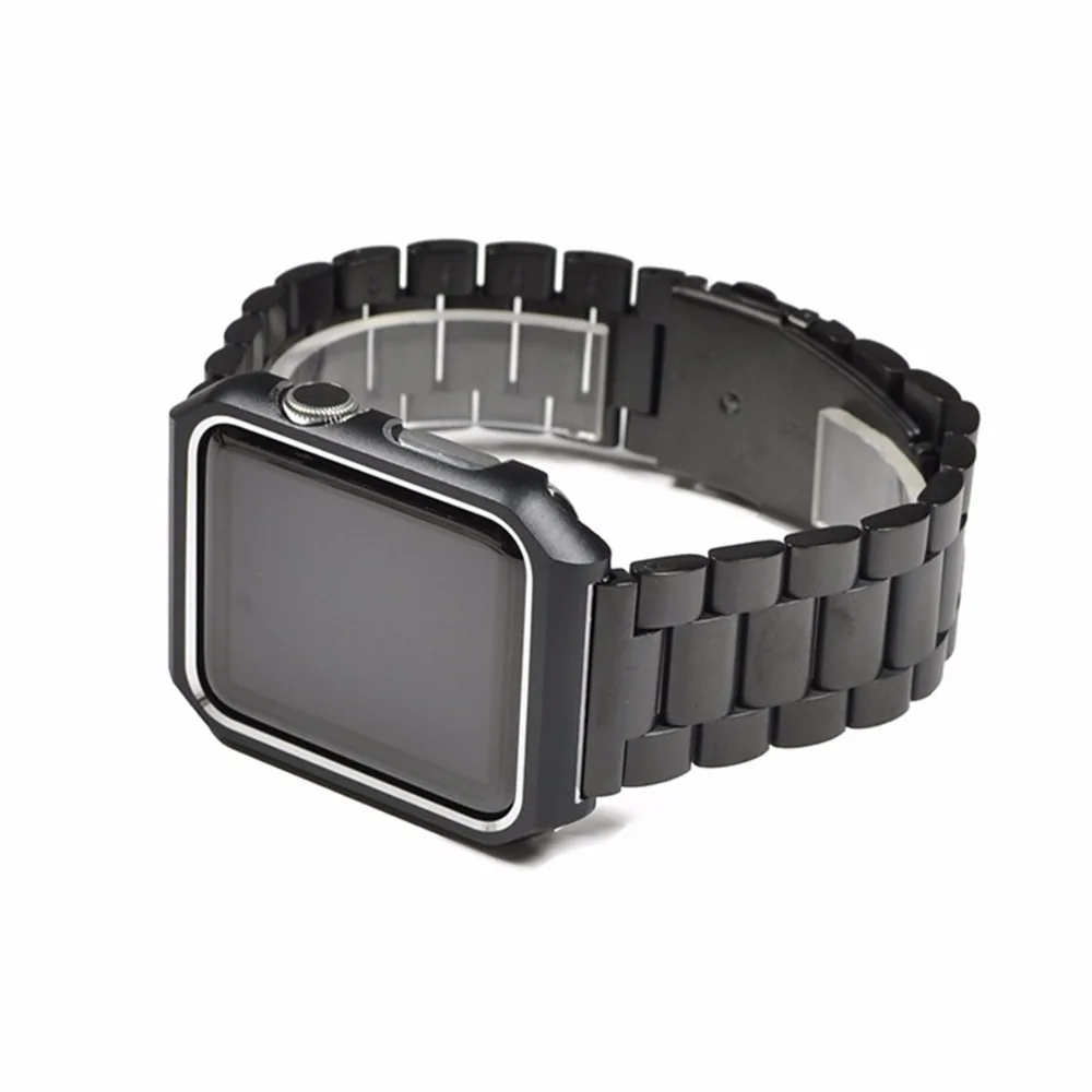Ремешок из нержавеющей стали для apple watch band 42 мм/38 мм металлический браслет pulseira 3 и