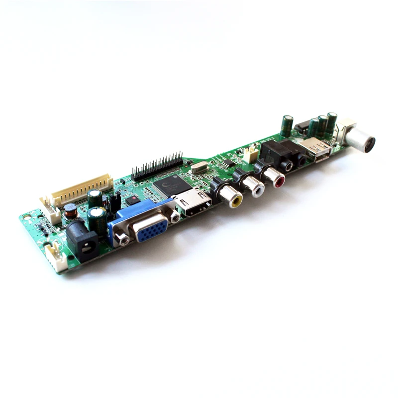 ЖК-дисплей ТВ драйвер платы с AV VGA Аудио USB HDMI порт подключения типа c: совместим