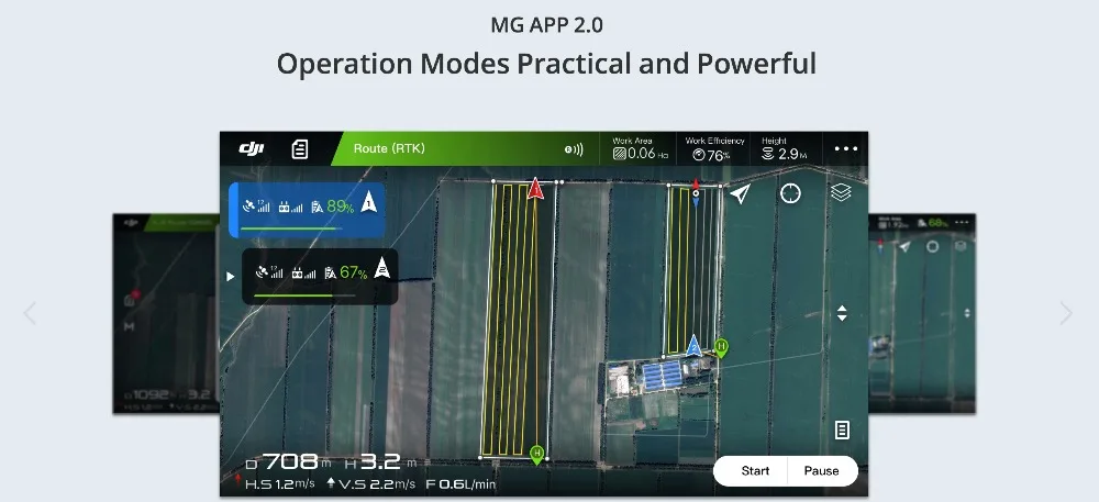 DJI MG-1P, сельскохозяйственный распылительный Дрон, международная версия,! С камерой FPV и радаром высокой точности с препятствиями, 10л