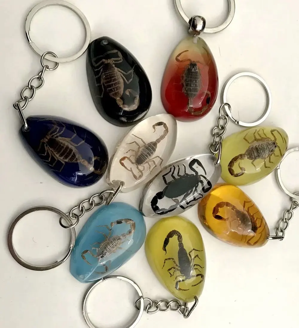 100 шт. модные смешанные ювелирные изделия в виде насекомых крутой брелок |