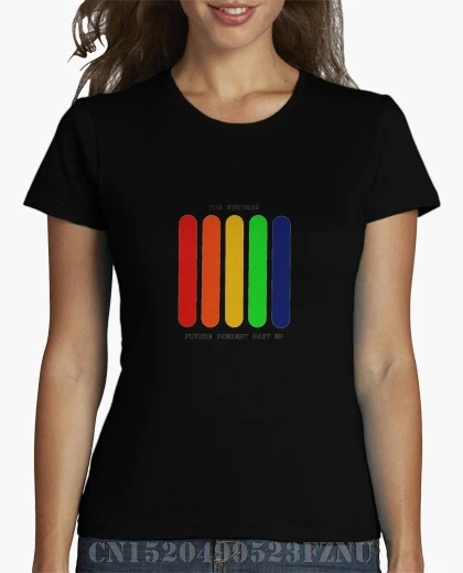 2018 Весенняя акция футболки женские Штрихи Будущее Настоящее Прошлое Ep короткие с