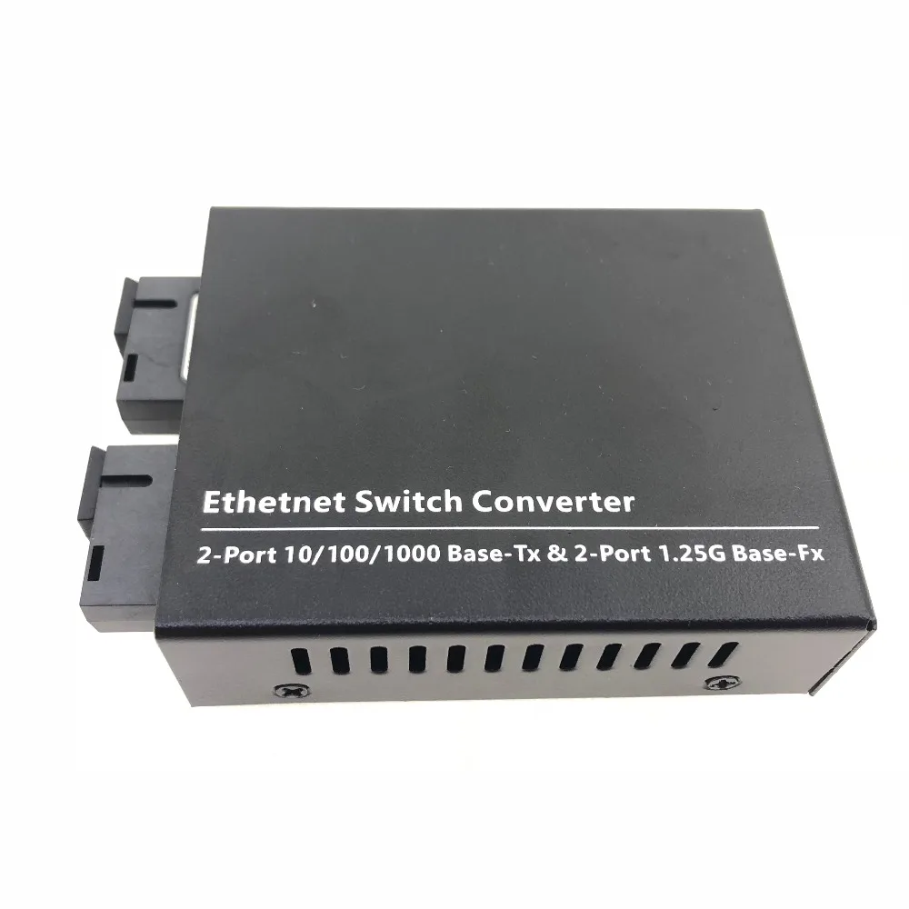 10/100/1000 м гигабитный Ethernet коммутатор волоконно оптический медиаконвертер