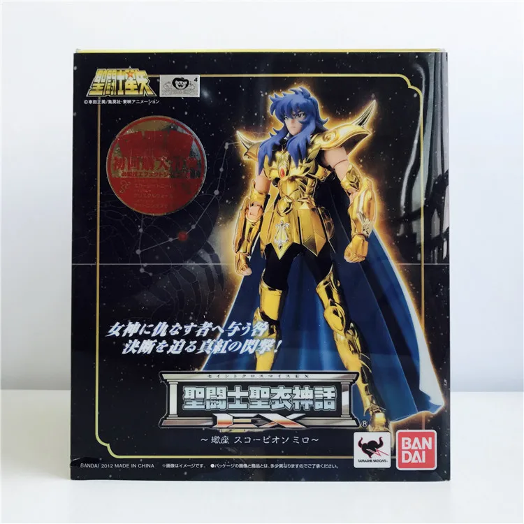 Новая модель игрушек Святой Сейя Ткань Миф золото Ex 2,0 Scorpio Milo фигурка игрушка Bandai коллекционер