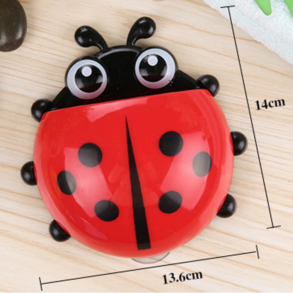 Новый настенный органайзер для зубной щетки и пасты Ladybird|ladybird toothbrush holder|bathroom